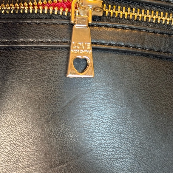 Love Moschino RARE Black Backpack with Pink and Red Accents with Dustbag EUC main image 8